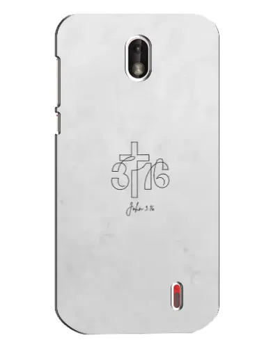 Чехол для Nokia 1 с картинкой «Иоанна 3:16 Крест» Чехол для Nokia 1 с картинкой «Иоанна 3:16 Крест»