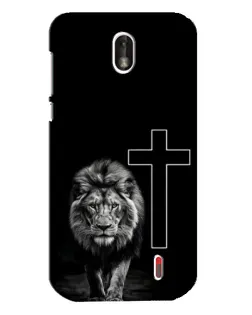 Чехол для Nokia 1 с картинкой «Лев и Крест»
