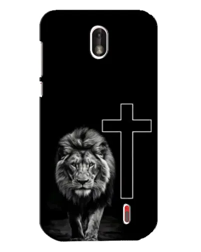 Чехол для Nokia 1 с картинкой «Лев и Крест» Чехол для Nokia 1 с картинкой «Лев и Крест»