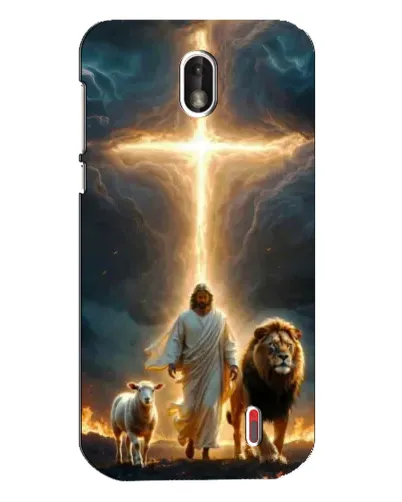 Чехол для Nokia 1 с картинкой «Лев Иуды и Свет» Чехол для Nokia 1 с картинкой «Лев Иуды и Свет»