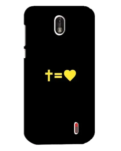 Чехол для Nokia 1 с картинкой «Сердце и Крест» Чехол для Nokia 1 с картинкой «Сердце и Крест»