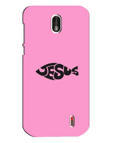 Чехол для Nokia 1 с картинкой «Розовый символ Jesus» Чехол для Nokia 1 с картинкой «Розовый символ Jesus»