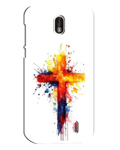 Чехол для Nokia 1 с картинкой «Акварельный крест» Чехол для Nokia 1 с картинкой «Акварельный крест»