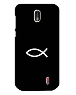 Чехол для Nokia 1 с картинкой «Символ рыбы Jesus» Чехол для Nokia 1 с картинкой «Символ рыбы Jesus»