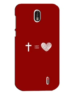 Чехол для Nokia 1 с картинкой «Уравнение любви» Чехол для Nokia 1 с картинкой «Уравнение любви»