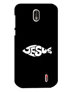 Чехол для Nokia 1 с картинкой «Рыба Jesus» Чехол для Nokia 1 с картинкой «Рыба Jesus»