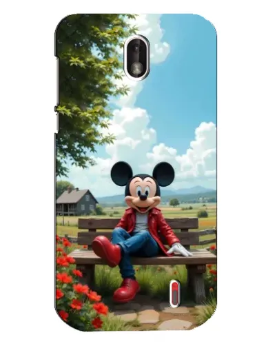 Чехол для Nokia 1 с картинкой «Микки на скамейке» Чехол для Nokia 1 с картинкой «Микки на скамейке»