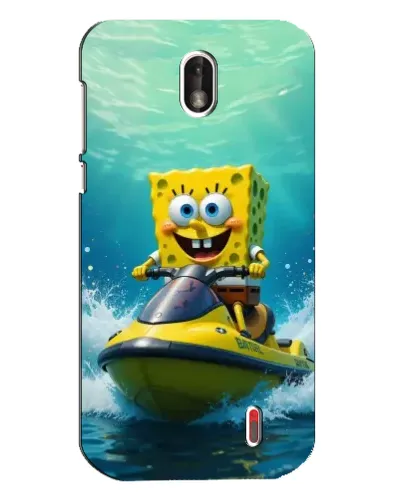 Чохол для Nokia 1 з картинкою «Спанч Боб на гідроциклі» Чохол для Nokia 1 з картинкою «Спанч Боб на гідроциклі»