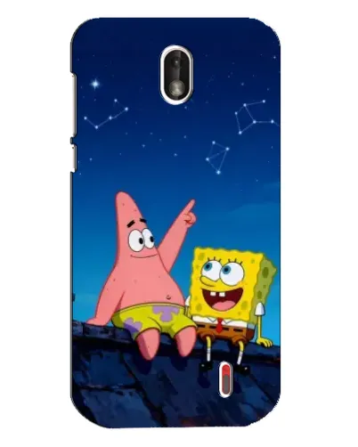 Чохол для Nokia 1 з картинкою «Губка Боб та Патрік вночі» Чохол для Nokia 1 з картинкою «Губка Боб та Патрік вночі»