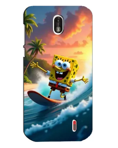 Чохол для Nokia 1 з картинкою «Губка Боб серфінгіст» Чохол для Nokia 1 з картинкою «Губка Боб серфінгіст»