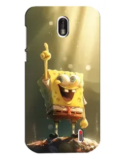 Чохол для Nokia 1 з картинкою «Сяючий Спанч Боб»