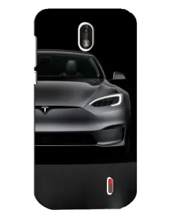 Чехол для Nokia 1 с картинкой «Tesla Model S Look»
