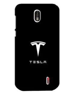 Чехол для Nokia 1 с картинкой «Tesla White Logo»