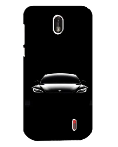 Чехол для Nokia 1 с картинкой «Фары Tesla Night» Чехол для Nokia 1 с картинкой «Фары Tesla Night»