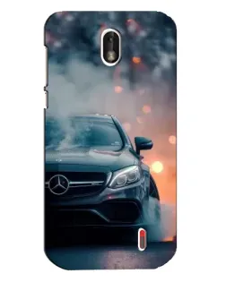 Чохол для Nokia 1 з картинкою «Mercedes — нічне місто»