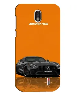 Чохол для Nokia 1 з картинкою «Помаранчевий Mercedes AMG»