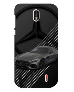 Чохол для Nokia 1 з картинкою «Mercedes AMG — графіка»