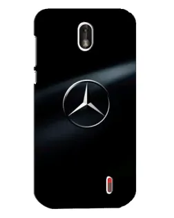 Чохол для Nokia 1 з картинкою «Mercedes на металі»