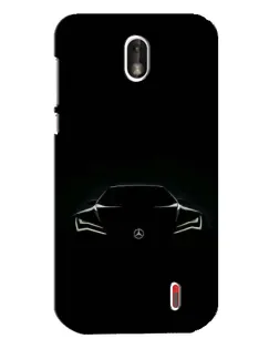 Чохол для Nokia 1 з картинкою «Mercedes — силует авто»