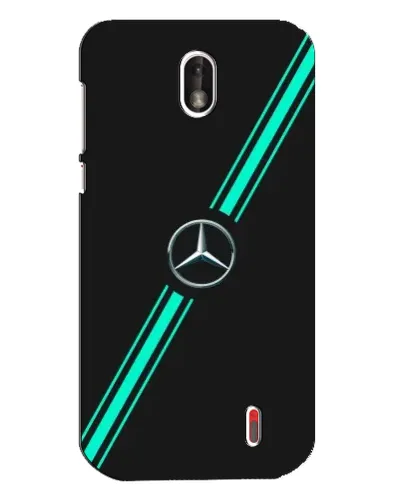 Чехол для Nokia 1 с картинкой «Спортивные линии Mercedes» Чехол для Nokia 1 с картинкой «Спортивные линии Mercedes»