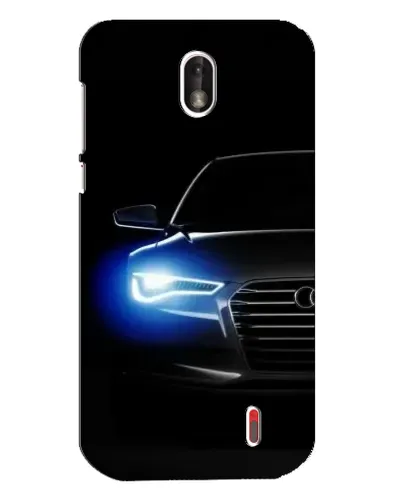 Чехол для Nokia 1 с картинкой «Неоновый взгляд Audi» Чехол для Nokia 1 с картинкой «Неоновый взгляд Audi»