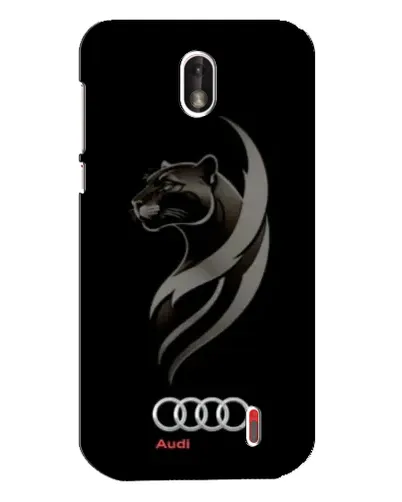 Чехол для Nokia 1 с картинкой «Графика — пантера и Audi» Чехол для Nokia 1 с картинкой «Графика — пантера и Audi»