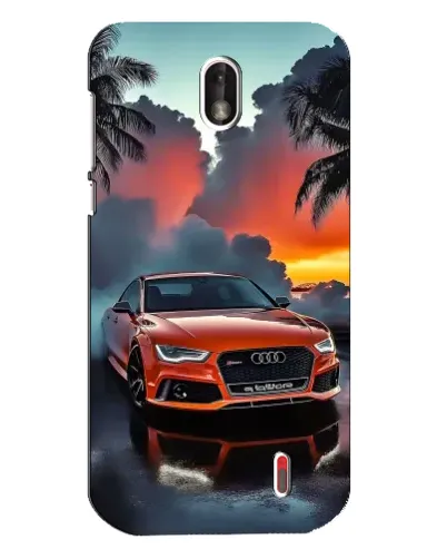 Чехол для Nokia 1 с картинкой «Audi — закат» Чехол для Nokia 1 с картинкой «Audi — закат»
