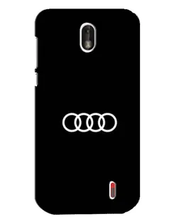 Чехол для Nokia 1 с картинкой «Audi White Logo»