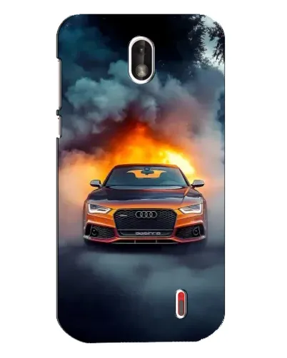 Чехол для Nokia 1 с картинкой «Audi в огненном дыму» Чехол для Nokia 1 с картинкой «Audi в огненном дыму»