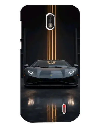 Чехол для Nokia 1 с картинкой «Lamborghini золотые линии» Чехол для Nokia 1 с картинкой «Lamborghini золотые линии»