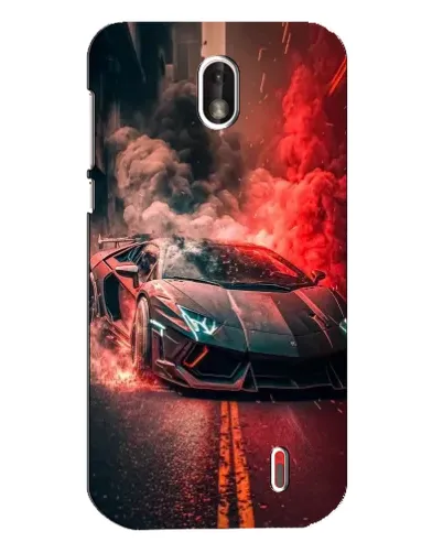 Чехол для Nokia 1 с картинкой «Lamborghini красный дым» Чехол для Nokia 1 с картинкой «Lamborghini красный дым»