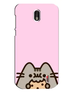 Чохол для Nokia 1 з картинкою «Pusheen та печиво»