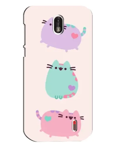 Чохол для Nokia 1 з картинкою «Pusheen тріо» Чохол для Nokia 1 з картинкою «Pusheen тріо»