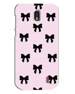 Чохол для Nokia 1 з картинкою «Чорні банти Coquette»