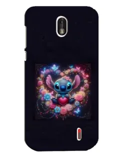 Чохол для Nokia 1 з картинкою «Stitch у квітах»