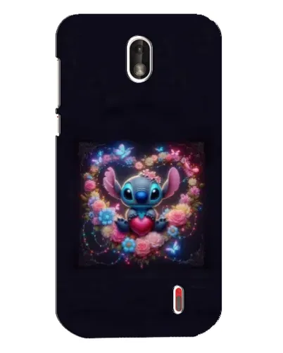 Чохол для Nokia 1 з картинкою «Stitch у квітах»