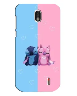 Чохол для Nokia 1 з картинкою «Stitch та Angel Love»