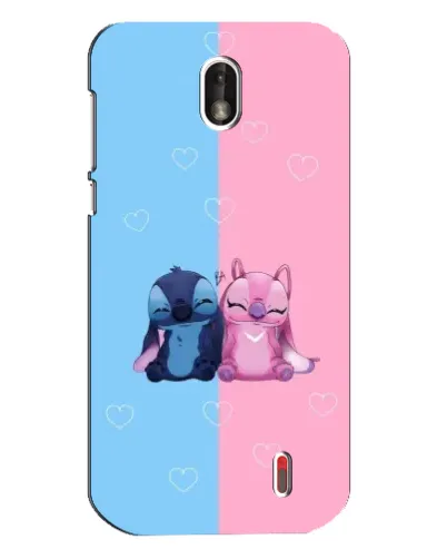 Чохол для Nokia 1 з картинкою «Stitch та Angel Love»