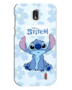 Чохол для Nokia 1 з картинкою «Stitch серед квітів»
