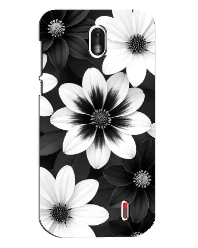 Чехол для Nokia 1 с картинкой «Монохромные астры» Чехол для Nokia 1 с картинкой «Монохромные астры»