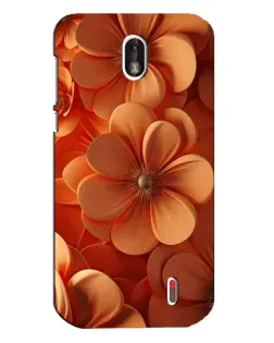 Чехол для Nokia 1 с картинкой «Оранжевый макро цветок»