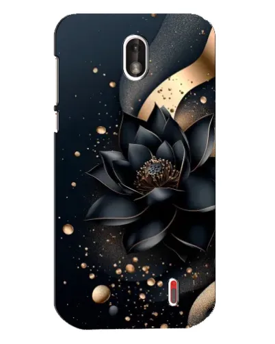 Чехол для Nokia 1 с картинкой «Черный лотос» Чехол для Nokia 1 с картинкой «Черный лотос»