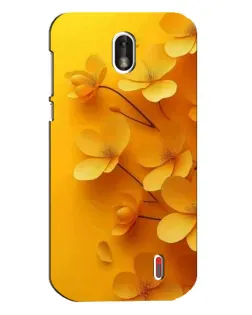Чехол для Nokia 1 с картинкой «Золотые лепестки»