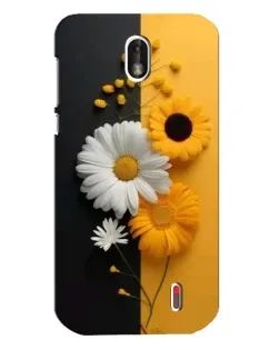 Чехол для Nokia 1 с картинкой «Подсолнух и ромашка»