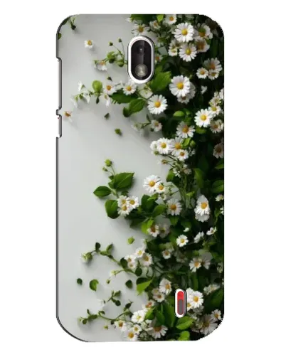 Чехол для Nokia 1 с картинкой «Ветка мелких белых цветов» Чехол для Nokia 1 с картинкой «Ветка мелких белых цветов»