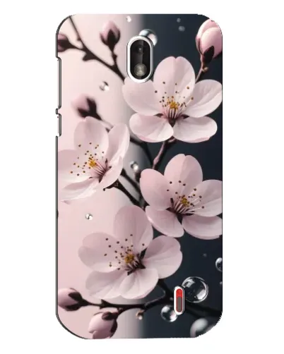 Чохол для Nokia 1 з картинкою «Ніжня сакура та краплі» Чохол для Nokia 1 з картинкою «Ніжня сакура та краплі»