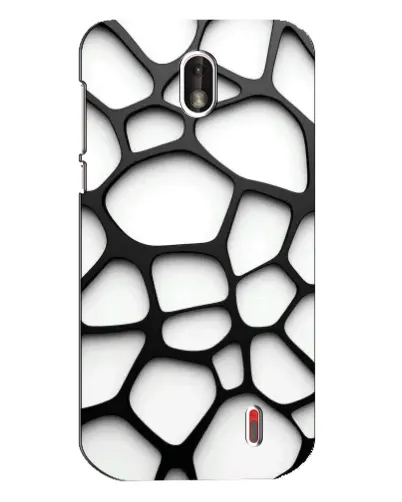 Чохол для Nokia 1 з картинкою «Біла об'ємна сітка» Чохол для Nokia 1 з картинкою «Біла об'ємна сітка»