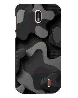 Чохол для Nokia 1 з картинкою «Темний абстрактний камуфляж» Чохол для Nokia 1 з картинкою «Темний абстрактний камуфляж»
