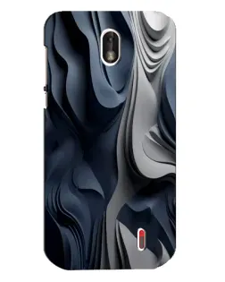 Чохол для Nokia 1 з картинкою «Об'ємні сині складки» Чохол для Nokia 1 з картинкою «Об'ємні сині складки»