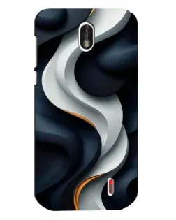 Чохол для Nokia 1 з картинкою «Об'ємні чорно-білі стрічки» Чохол для Nokia 1 з картинкою «Об'ємні чорно-білі стрічки»